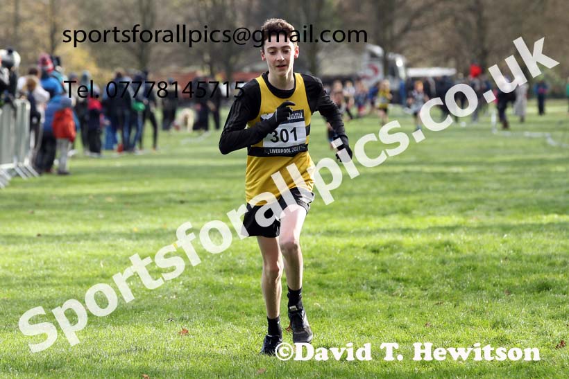 Boys under-13s, European Cross Country Championships Trials, Sefton Park, Liverpool. Photo: David T. Hewitson/Sports for All Pics